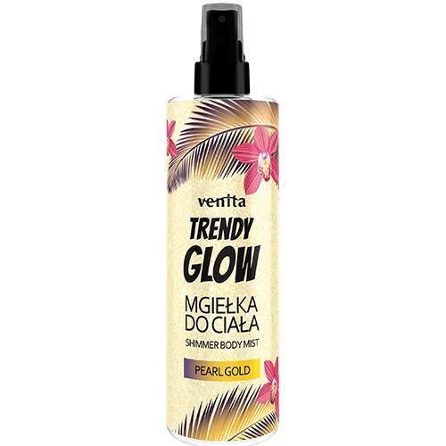 Miniaturka artykułu - VENITA Trendy Glow Mgiełka do ciała Pearl Gold, 200ml KR&Oacute;TKA DATA 30.08.2026