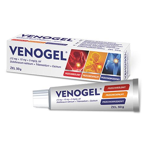 Miniaturka artykułu - Venogel (12 mg + 10 mg + 5mg/g) żel, 50 g
