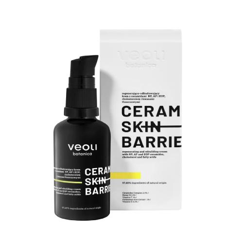 Miniaturka artykułu - VEOLI BOTANICA Regenerująco-odbudowujący krem z ceramidami NP, AP i EOP, cholesterolem i kwasami tłuszczowymi CERAMIDE SKIN BARRIER, 40ml