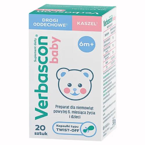 Miniaturka artykułu - Verbascon Baby - 20 kaps.