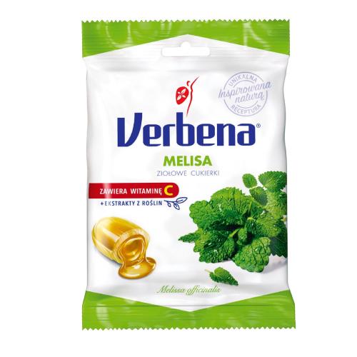 Miniaturka artykułu - Verbena Melisa cukierki do ssania, 60 g - z witaminą C