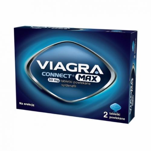 Miniaturka artykułu - Viagra Connect Max 50mg, 2 tabletki powlekane - lek na zaburzenia erekcji	USZKODZONE OPAKOWANIE
