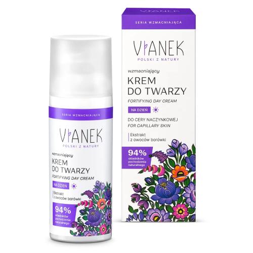 Miniaturka artykułu - VIANEK  Wzmacniający krem do twarzy na dzień, 50ml