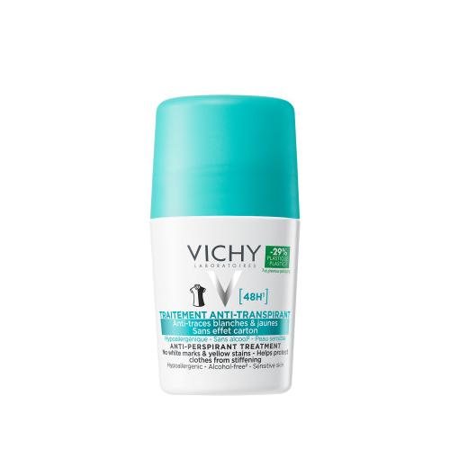 Miniaturka artykułu - Vichy Antyperspirant w kulce przeciw śladom 48H, 50 ml