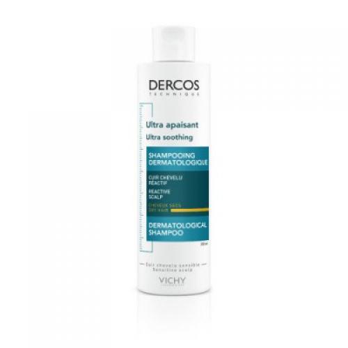 Miniaturka artykułu - VICHY DERCOS Szampon kojący włosy suche, 200ml BRAK TEKTUROWEGO OPAKOWANIA