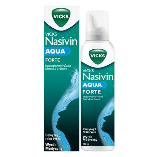 Miniaturka artykułu - Vicks Nasivin Aqua Forte, 120 ml