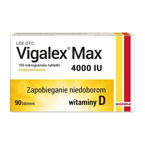 Miniaturka artykułu - Vigalex Max, 90 tabl.USZKODZONE OPAKOWANIE TEKTUROWE