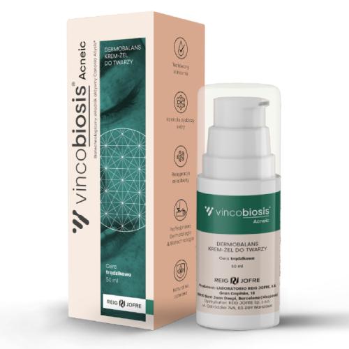Miniaturka artykułu - Vincobiosis Acneic Dermobalans krem-żel do twarzy, 50 ml