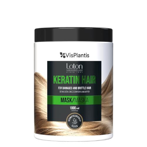 Vis Plantis Loton Keratin Hair - Maska z keratyną do włos&oacute;w zniszczonych i łamliwych, 1000ml