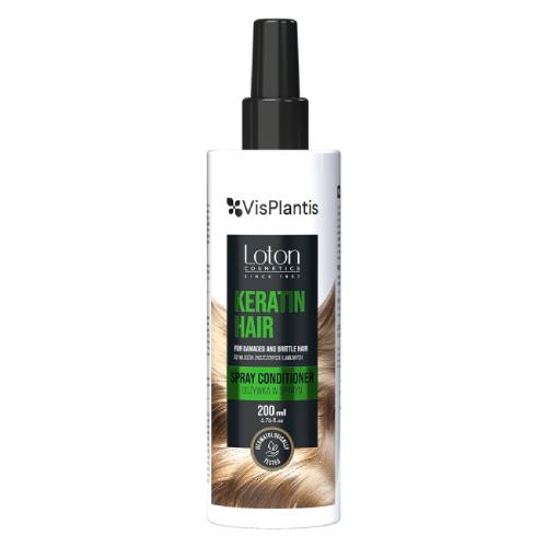 Vis Plantis Loton Odżywka w sprayu do włos&oacute;w zniszczonych i łamliwych Keratin Hair, 200ml