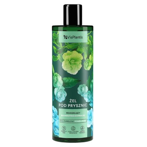 Miniaturka artykułu - Vis Plantis Żel pod prysznic Kamelia + Wiśnia - 400 ml