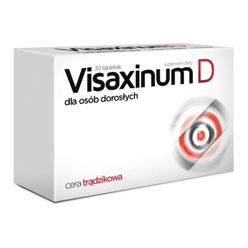 Miniaturka artykułu - VISAXINUM D dla osób dorosłych, 30 tabletek 