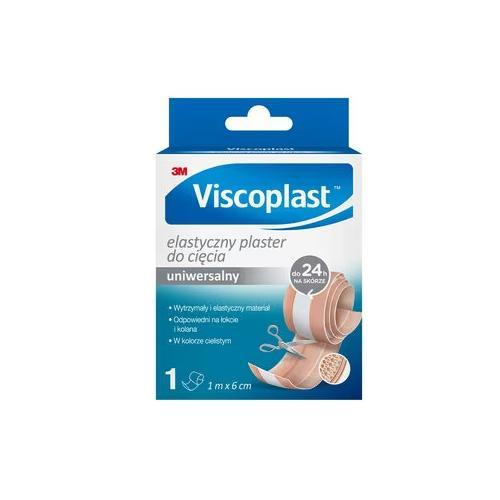 VISCOPLAST plaster elastyczny 1m x 6cm, 1szt. USZKODZONE OPAKOWANIE TEKTUROWE