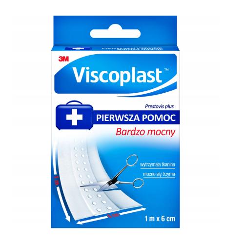 Zdjęcie produktu - VISCOPLAST Plaster Prestovis Plus, Bardzo mocny, 1m x 6cm, 1szt.