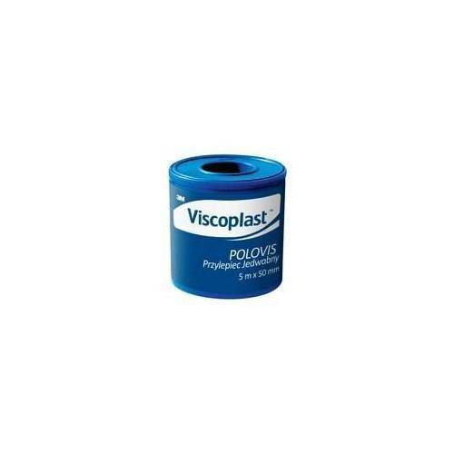 Miniaturka artykułu - VISCOPLAST POLOVIS Przylepiec jedwabny 5m x 50mm, 1 sztuka USZKODZONE OPAKOWANIE