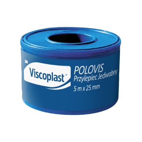 Miniaturka artykułu - VISCOPLAST przylepiec POLOVIS jedwabny 5M x 25mm