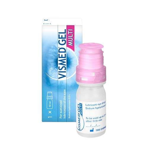 Miniaturka artykułu - Vismed Multi Gel krople do oczu 0,3%, 10ml KR&Oacute;TKA DATA 30.06.2026