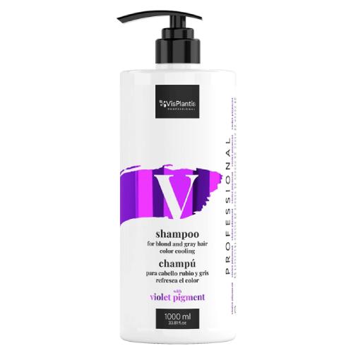 Miniaturka artykułu - VisPlantis Professional Szampon do włosów blond i siwych ochładzający kolor, 1000ml