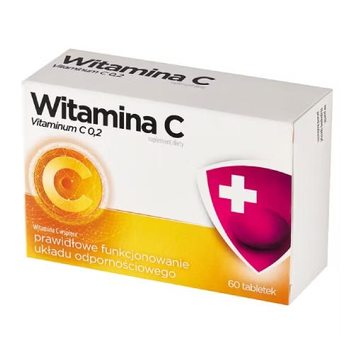 Miniaturka artykułu - Witamina C 200 mg, 60 tabl.