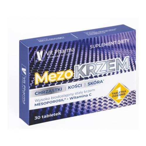 Miniaturka artykułu - VIT PHARMA MezoKRZEM, 30 tabl.