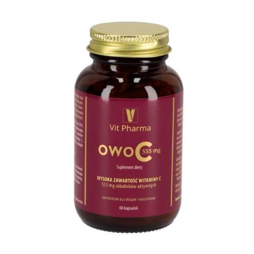 Miniaturka artykułu - VIT PHARMA OwoC Witamina C 555mg, 60kaps.