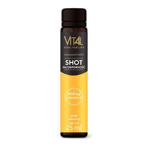 Miniaturka artykułu - VIT4L Vital for life Shot na odporność płyn, 25 ml