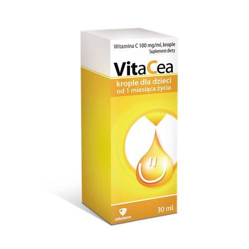 Miniaturka artykułu - AFLOFARM VitaCea krople dla dzieci, 30ml