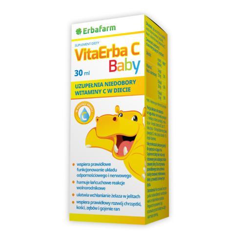 Miniaturka artykułu - VitaErba C Baby, 30ml USZKODZONE BRAK TEKTUROWEGO OPAKOWANIA