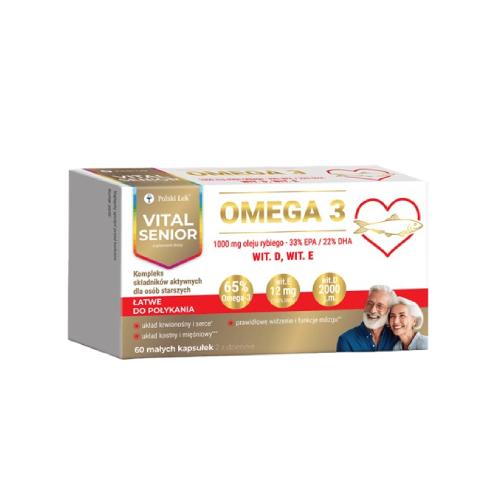 Miniaturka artykułu - Vital Senior Omega 3, 60 kaps.