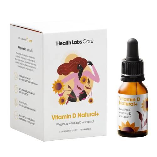 Miniaturka artykułu - Health Labs Vitamin D Natural+, 10 ml