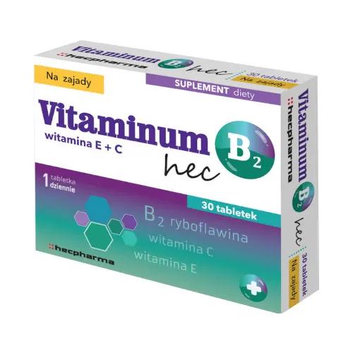 Miniaturka artykułu - Vitaminum B2 HEC na zajady - 30 tabletek
