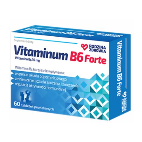 Miniaturka artykułu - Rodzina Zdrowia Vitaminum B6 Forte, 60tabl. powl.