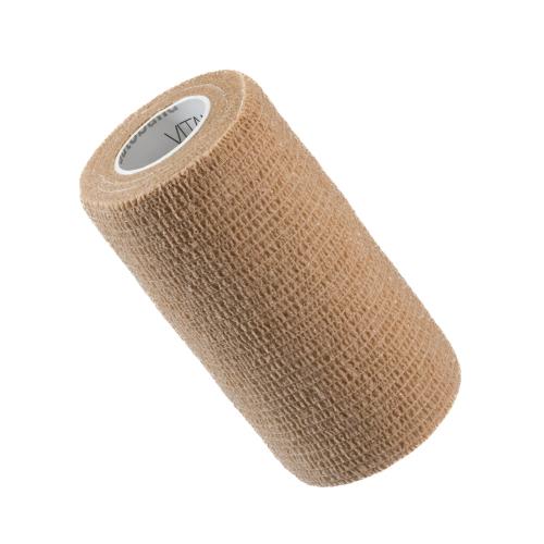 Miniaturka artykułu - VITAMMY Autoband Elastyczny bandaż kohezyjny 10cm x 450cm Beżowy