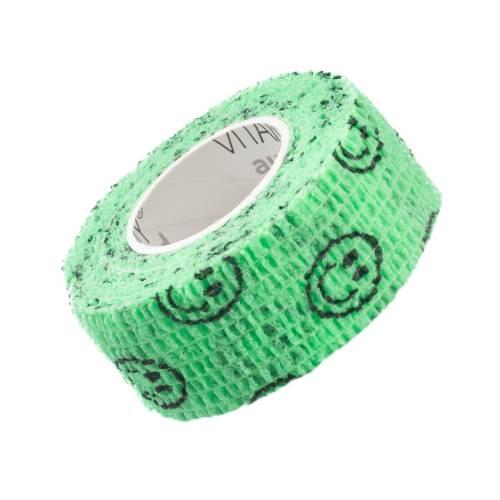 Miniaturka artykułu - VITAMMY Autoband Elastyczny bandaż kohezyjny 2,5cm x 450cm Zielone buźki