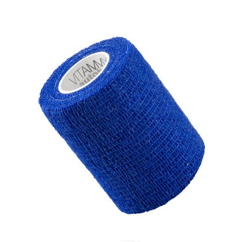 Miniaturka artykułu - VITAMMY Autoband Elastyczny bandaż kohezyjny 7,5cm x 450cm Niebieski