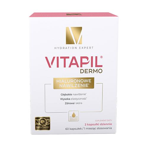 Miniaturka artykułu - VITAPIL Dermo Hialuronowe nawilżenie, 60kaps.