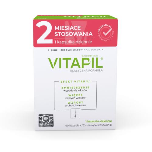 Miniaturka artykułu - VITAPIL&reg; klasyczna formuła &ndash; przy wzmożonym wypadaniu włos&oacute;w, 60 kapsułek