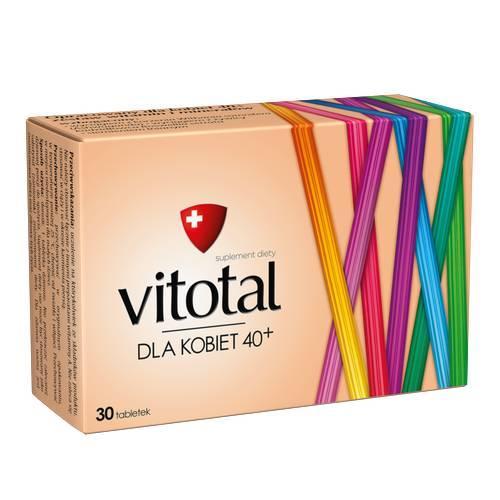 Miniaturka artykułu - VITOTAL Dla Kobiet 40+, 30 tabl. USZKODZONE TEKTUROWE OPAKOWANIE