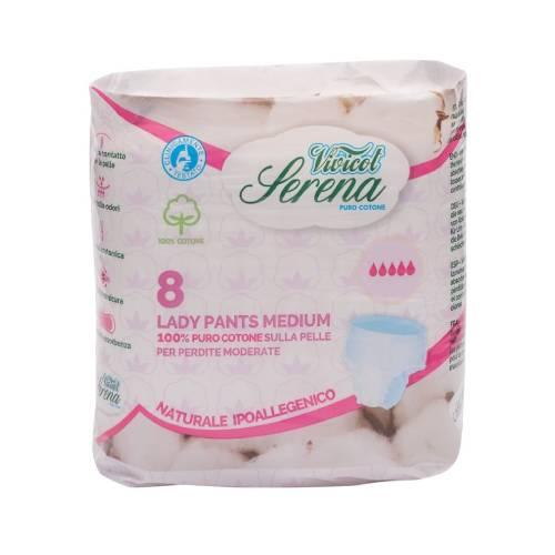 Miniaturka artykułu - VIVICOT BIO SERENA Pieluchomajtki na nietrzymanie moczu, 8 sztuk