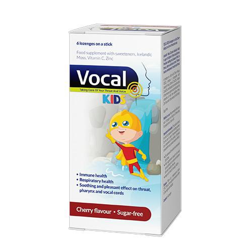 Miniaturka artykułu - VOCAL lizaki o smaku wiśniowym, 6szt.