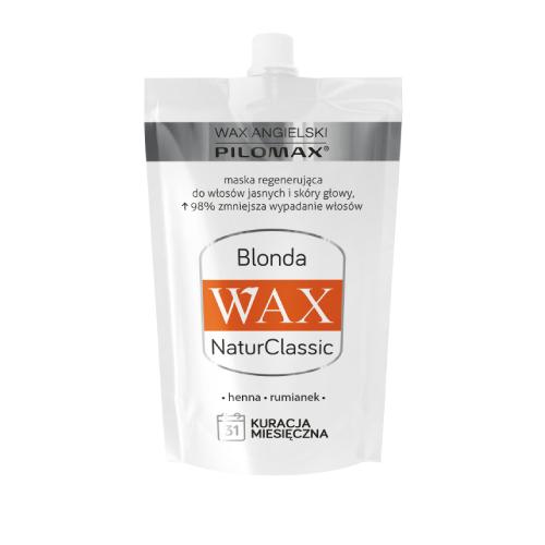 Miniaturka artykułu - WAX ang Pilomax NaturClassic Wax Blonda Maska do włosów jasnych, 50ml