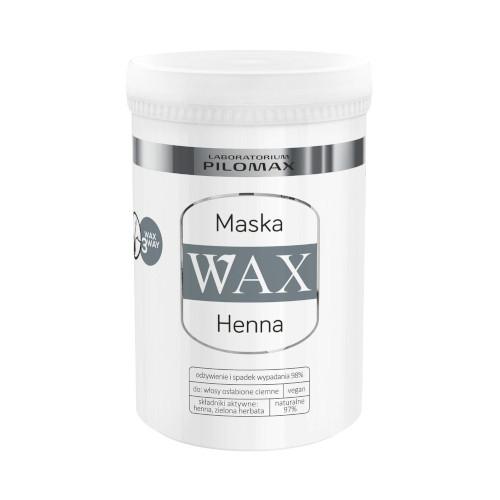 Miniaturka artykułu - Pilomax Wax Henna Ciemne Maska do włos&oacute;w ciemnych z ekstraktem z henny, 480 ml