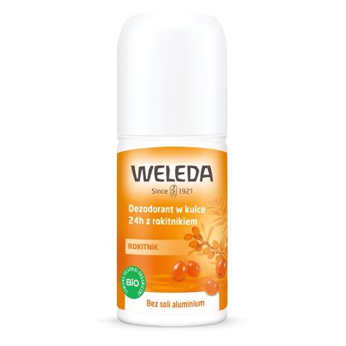 Miniaturka artykułu - WELEDA Dezodorant w kulce 24h z rokitnikiem, 50ml