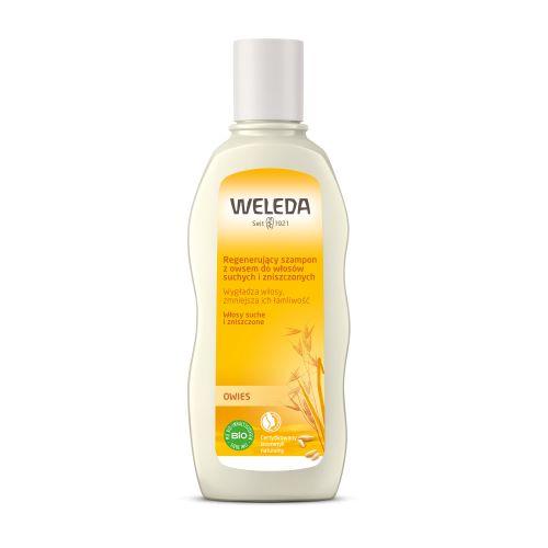 Miniaturka artykułu - WELEDA Szampon regenerujący z owsem do włosów suchych i zniszczonych, 190ml