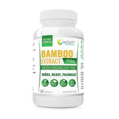 Miniaturka artykułu - WISH Pharmaceutical Bambus Ekstrakt 350 mg, 60 kaps.