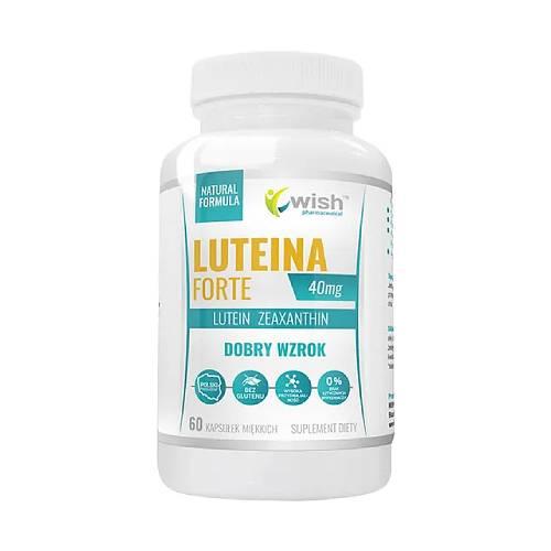Miniaturka artykułu - Wish Pharmaceutical Luteina Forte 40 mg, 60 kaps.