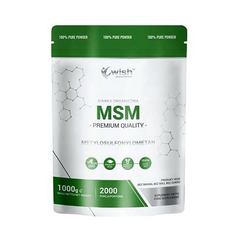Miniaturka artykułu - Wish Pharmaceutical MSM Siarka Organiczna, 1 kg
