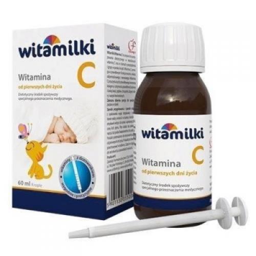 Miniaturka artykułu - Witamilki Witamina C krople, 60ml/  USZKODZONE TEKTUROWE OPAKOWANIE