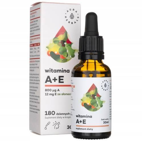 Miniaturka artykułu - Witamina A + E Forte - krople (30ml)