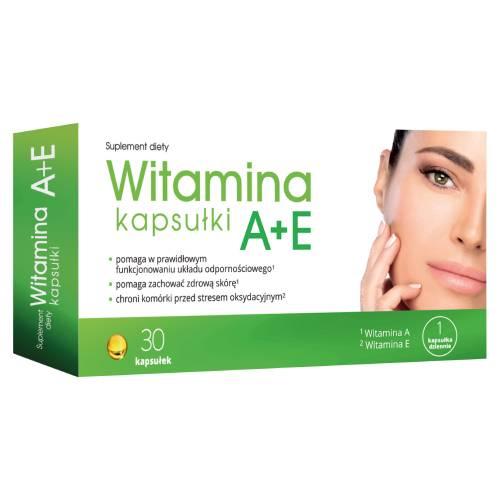 Miniaturka artykułu - Witamina A+E kapsułki, 30 kaps.